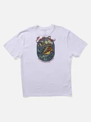 Salty crew HOMMES RED FISH CLASSIC TEE WHITE