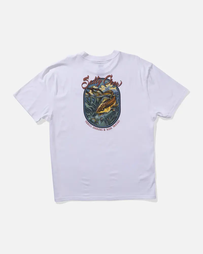 Salty crew HOMMES RED FISH CLASSIC TEE WHITE