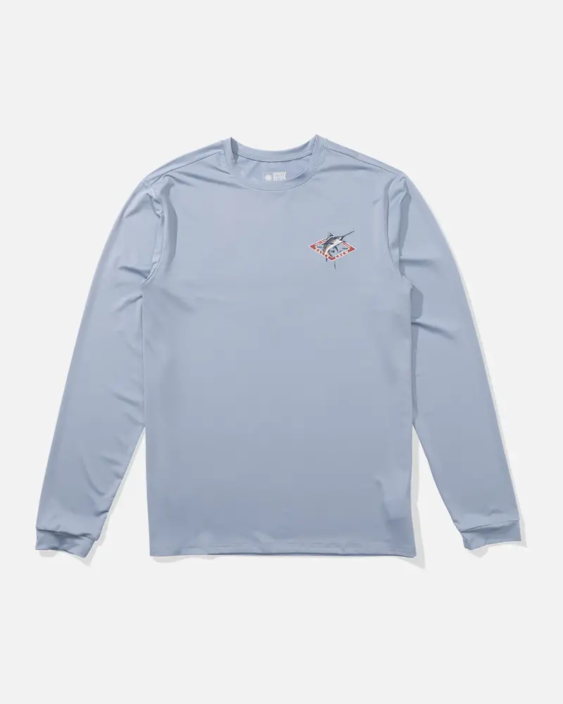 Salty crew MEN'S DIAMOND MARLIN SUNSHIRT LS BLUE FOG