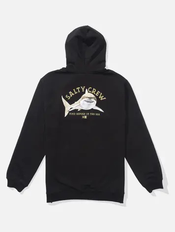 Salty crew MEN'S LURKING FLEECE HOODIE BLACK