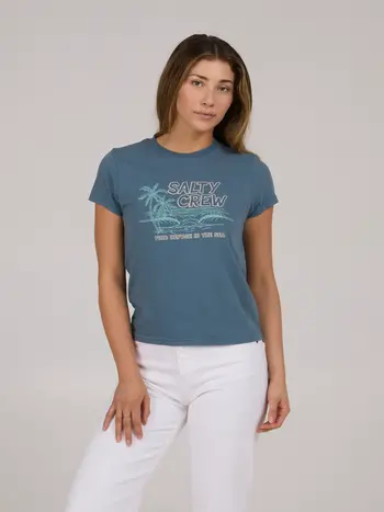 Salty crew FEMMES A-FRAME MODERN TEE FIN BLUE