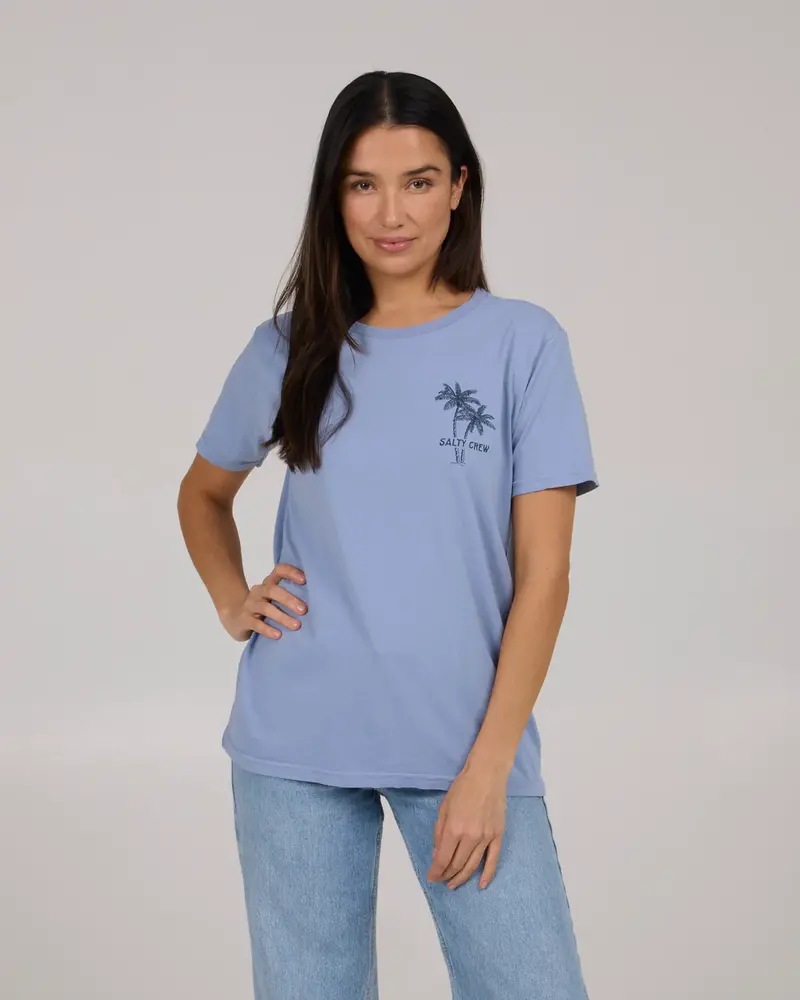 Salty crew FEMMES GREETINGS BF TEE VIOLET BLUE