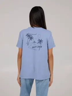 Salty crew FEMMES GREETINGS BF TEE VIOLET BLUE