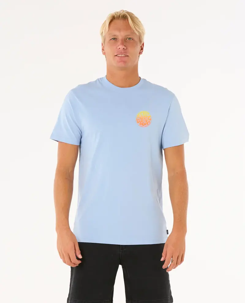 RIP CURL MEN'S WETTIE PASSAGE ICON TEE ICE BLUE