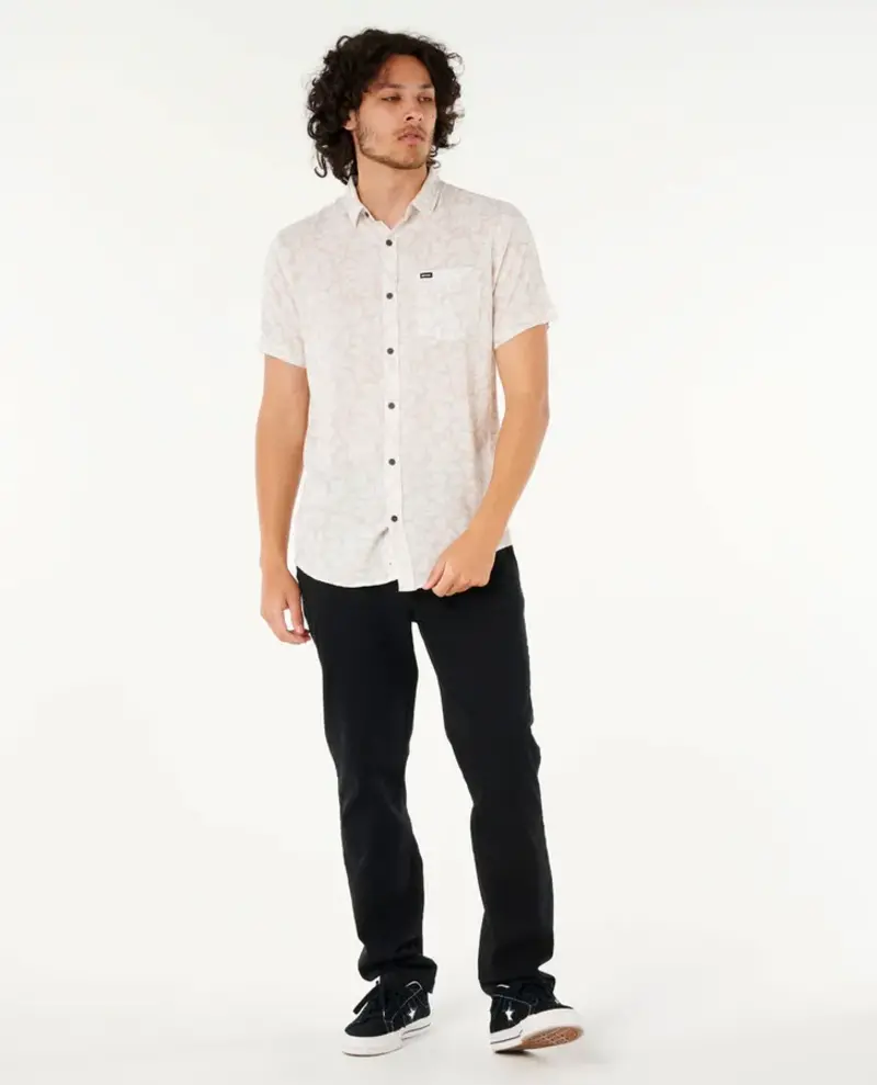 RIP CURL HOMMES FUN TIMES FLORAL SHORT SLEEVE SHIRT BONE