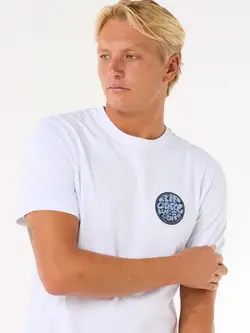 RIP CURL MEN'S WETTIE PASSAGE ICON TEE WHITE