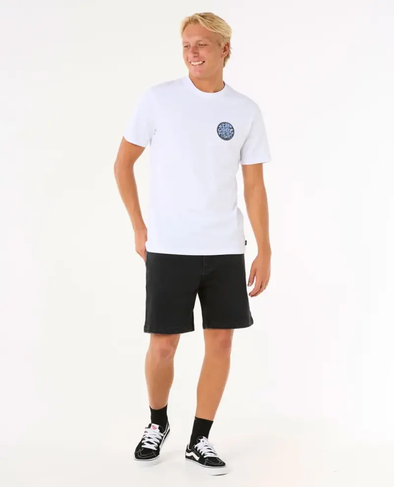 RIP CURL MEN'S WETTIE PASSAGE ICON TEE WHITE