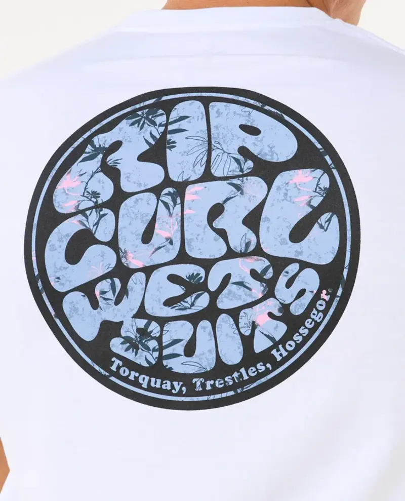 RIP CURL MEN'S WETTIE PASSAGE ICON TEE WHITE