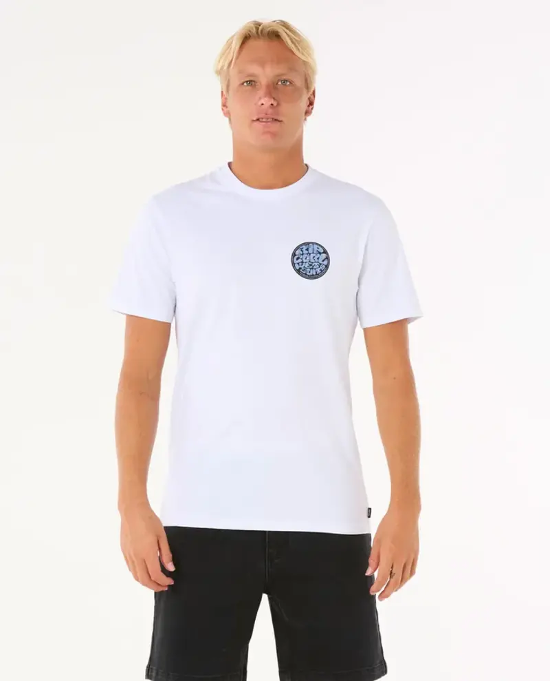 RIP CURL MEN'S WETTIE PASSAGE ICON TEE WHITE