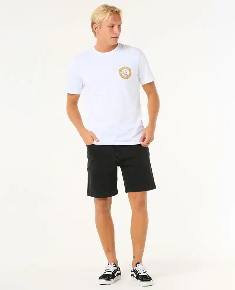 RIP CURL HOMMES SHRED TIL TEE WHITE