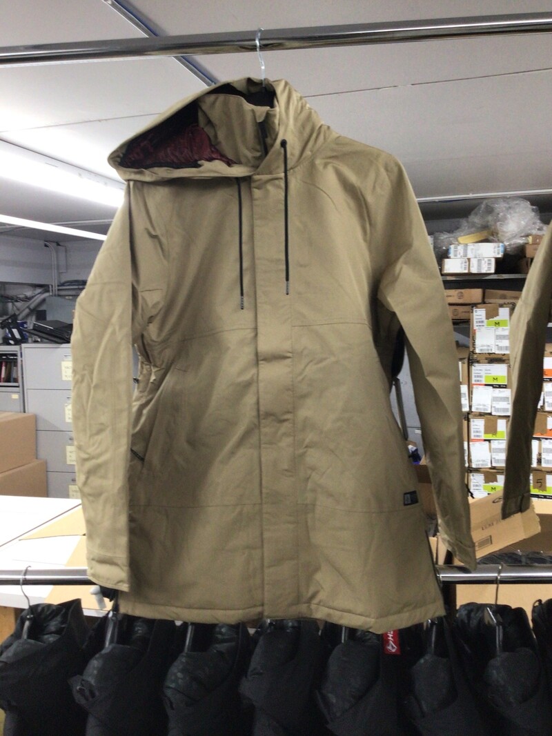 Volcom WOMEN'S PAXSON 2L PARKA DARK KHAKI