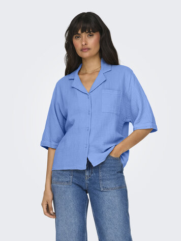 Only THYRA SHORT SLEEVES SHIRT PROVENCE