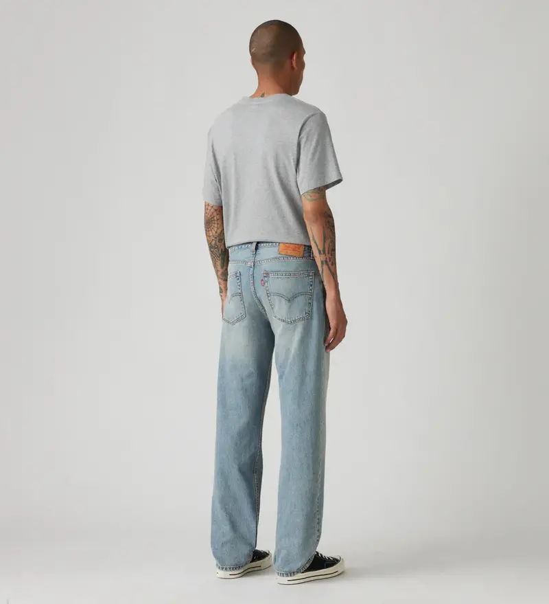 Levis HOMMES 555 RELAXED STRAIGHT LEAD THE WAY LIGHT WASH