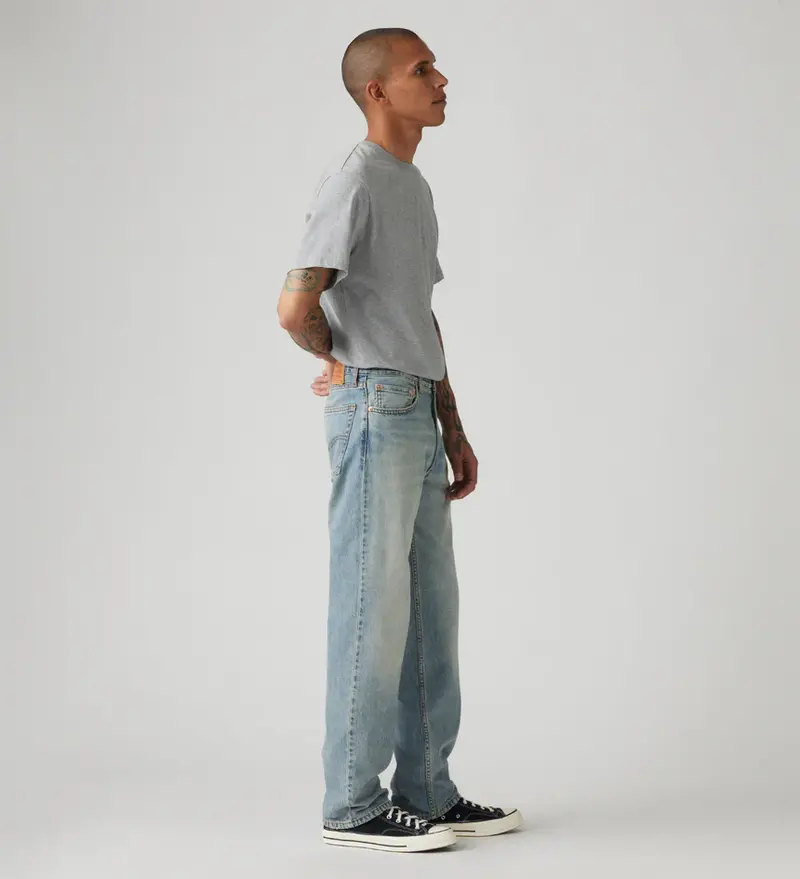 Levis HOMMES 555 RELAXED STRAIGHT LEAD THE WAY LIGHT WASH