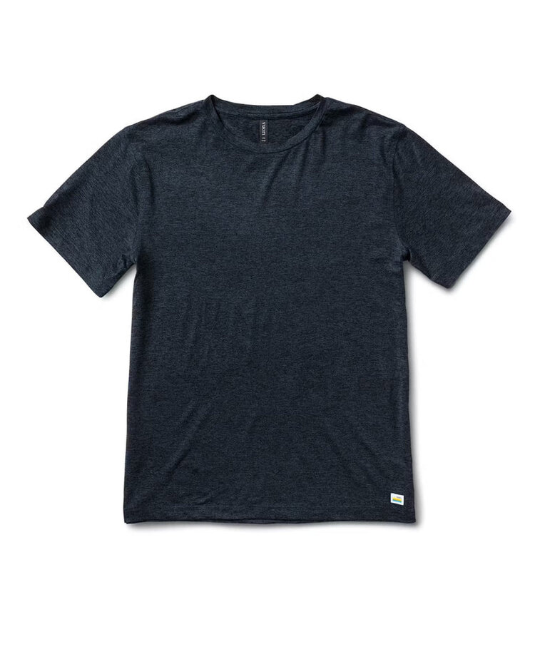 Vuori HOMMES STRATO TECH TEE NAVY HEATHER