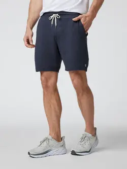 Vuori MEN'S PONTO PERFORMANCE SHORT 7" MIDNIGHT HEATHER