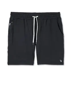 Vuori HOMMES PONTO PERFORMANCE SHORT 7" BLACK HEATHER