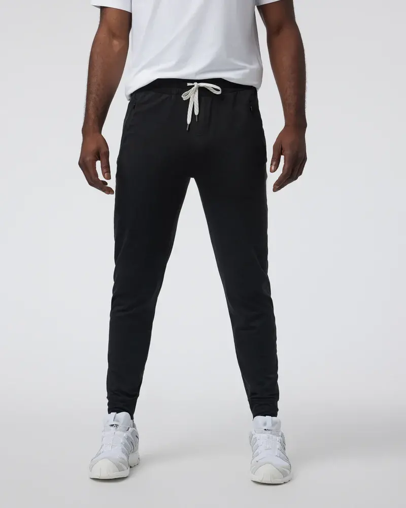 Vuori MEN'S PONTO PERFORMANCE JOGGER 28" BLACK HEATHER