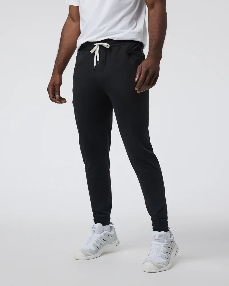 Vuori MEN'S PONTO PERFORMANCE JOGGER 28" BLACK HEATHER