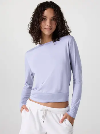 Vuori FEMMES DAYDREAM CREW LS LAVENDER MIST HEATHER