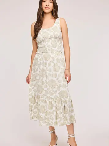 Gentle fawn ELAINE SKIRT MATCHA BLOOM