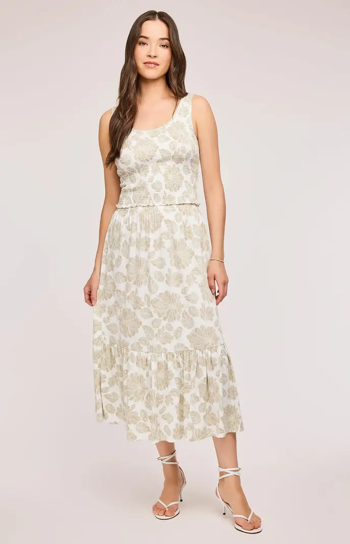 Gentle fawn ELAINE SKIRT MATCHA BLOOM