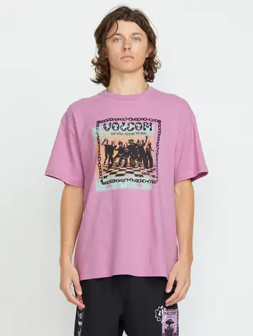 Volcom HOMMES FA FILIP RYGALSKI T-SHIRT STEEL PURPLE