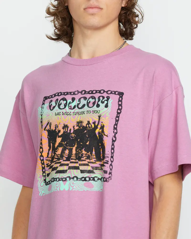 Volcom MEN'S FA FILIP RYGALSKI T-SHIRT STEEL PURPLE