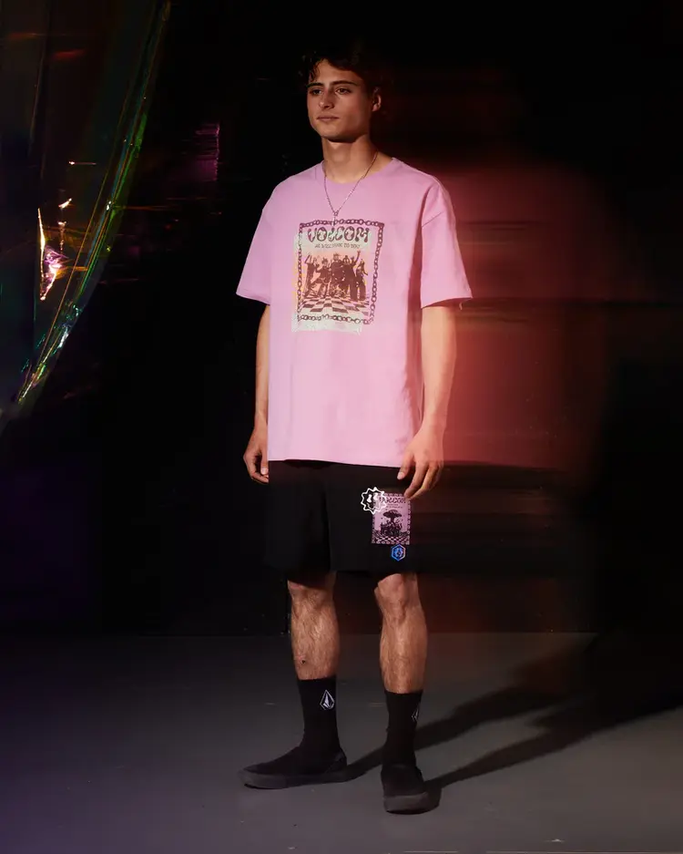 Volcom HOMMES FA FILIP RYGALSKI T-SHIRT STEEL PURPLE