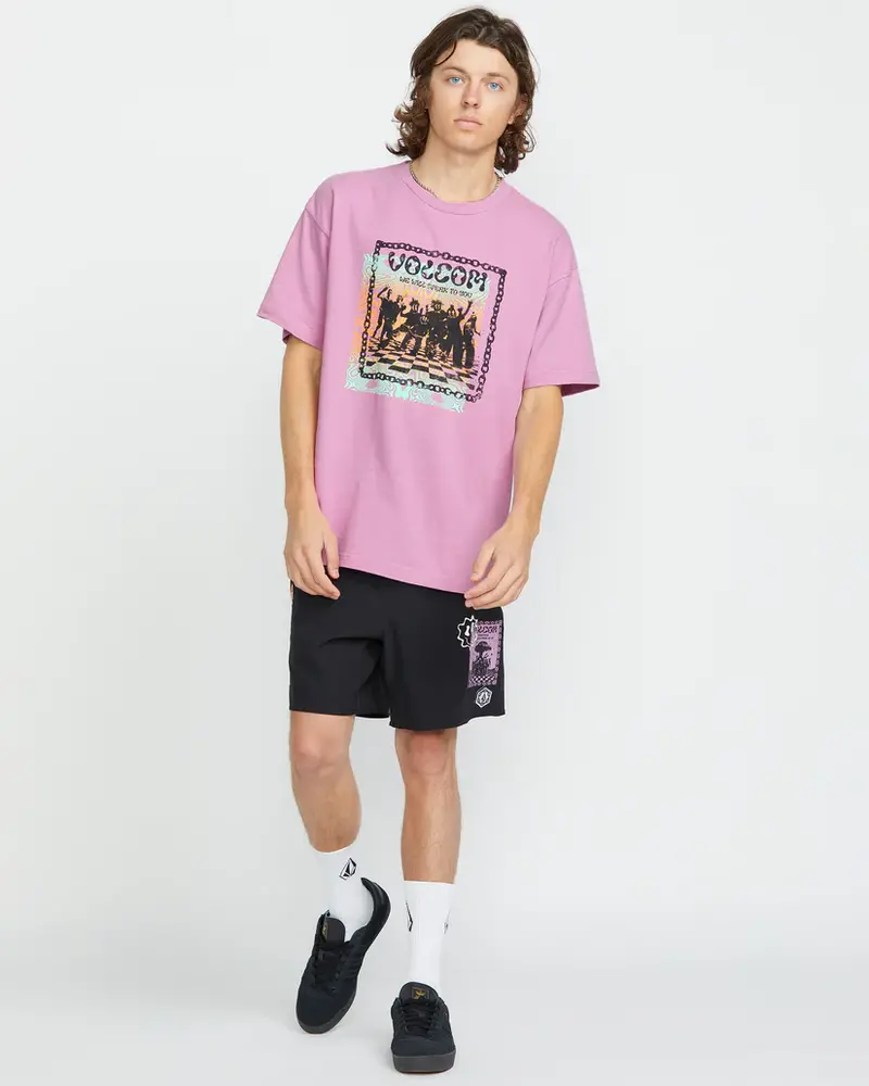 Volcom MEN'S FA FILIP RYGALSKI T-SHIRT STEEL PURPLE