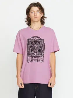 Volcom HOMMES FLOW MACHINE SHORT SLEEVE TEE STEEL PURPLE