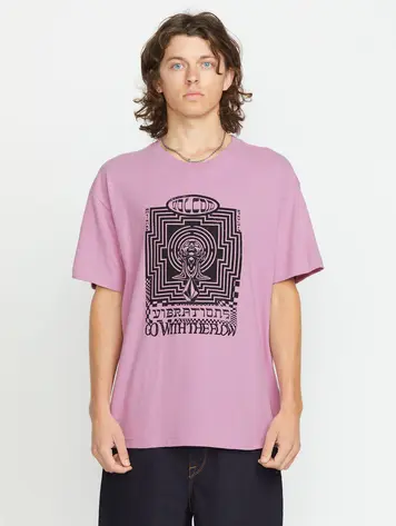 Volcom MEN'S FLOW MACHINE SHORT SLEEVE TEE STEEL PURPLE