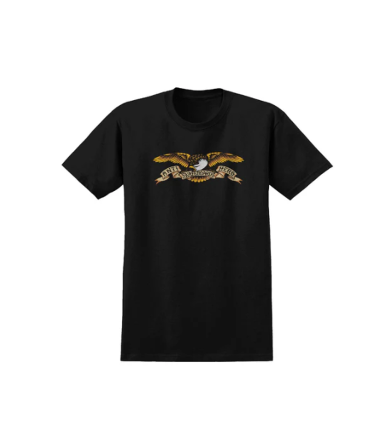 Anti hero HOMMES EAGLE SHORT SLEEVE T-SHIRT BLACK/BLACK MULTICOLOR