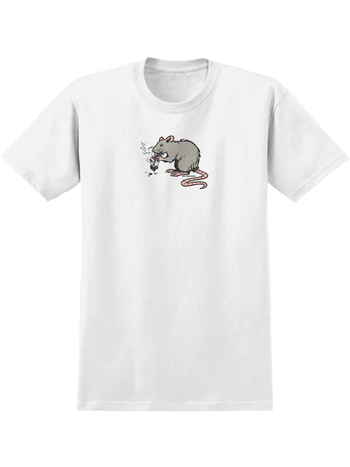 Real MEN'S STREET CLEANER TEE WHITE/MULTICOLOR