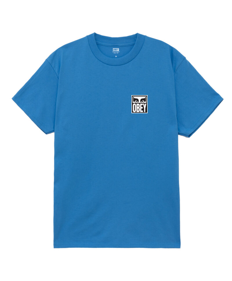 Obey HOMMES OBEY EYES ICON 2 CLASSIC-T-SHIRT AZURE BLUE
