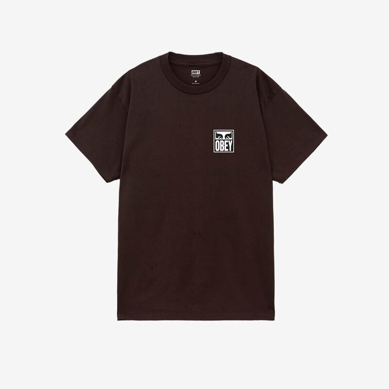 Obey HOMMES OBEY EYES ICON 2 CLASSIC T-SHIRT JAVA BROWN