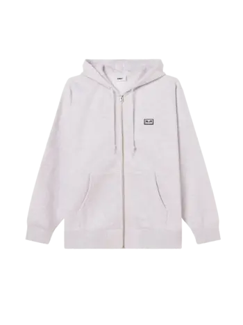 Obey HOMMES EST WORKS EYES ZIP HOOD ASH GREY