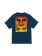 Obey HOMMES OBEY ICON STENCIL FLAME CLASSIC T-SHIRT HARBOR BLUE