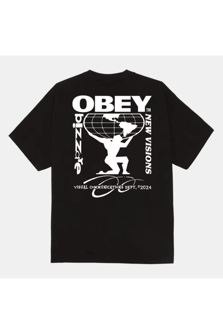 Obey MEN'S OBEY BIZZARE NEW VISIONS T-SHIRT BLACK