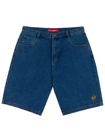 LOVIAH HOMMES HEARTMAN DENIM SHORTS MEDIUM INDIGO WASH