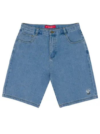 LOVIAH HOMMES HEARTMAN DENIM SHORTS LIGHT INDIGO WASH