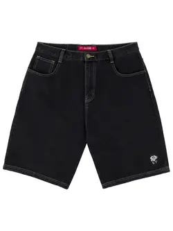 LOVIAH HOMMES HEARTMAN DENIM SHORTS BLACK WASH