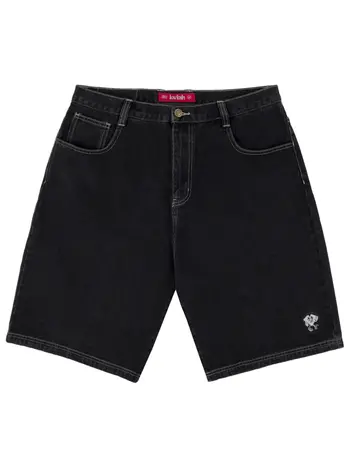 LOVIAH HOMMES HEARTMAN DENIM SHORTS BLACK WASH