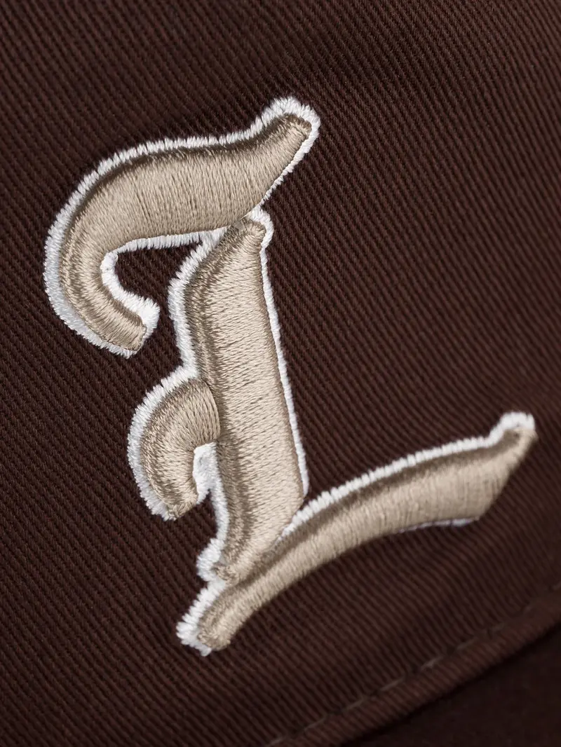 LOVIAH MEN'S BIG L GOLFER NEW ERA CAP BURNT WOOD