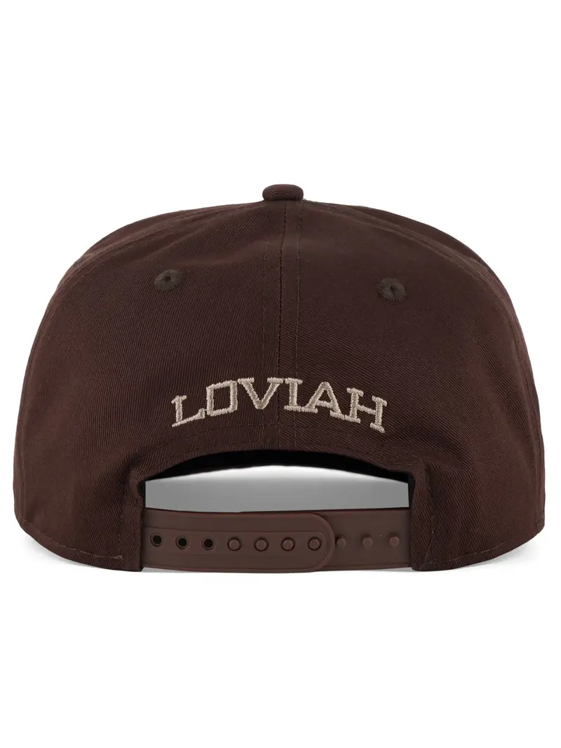 LOVIAH MEN'S BIG L GOLFER NEW ERA CAP BURNT WOOD