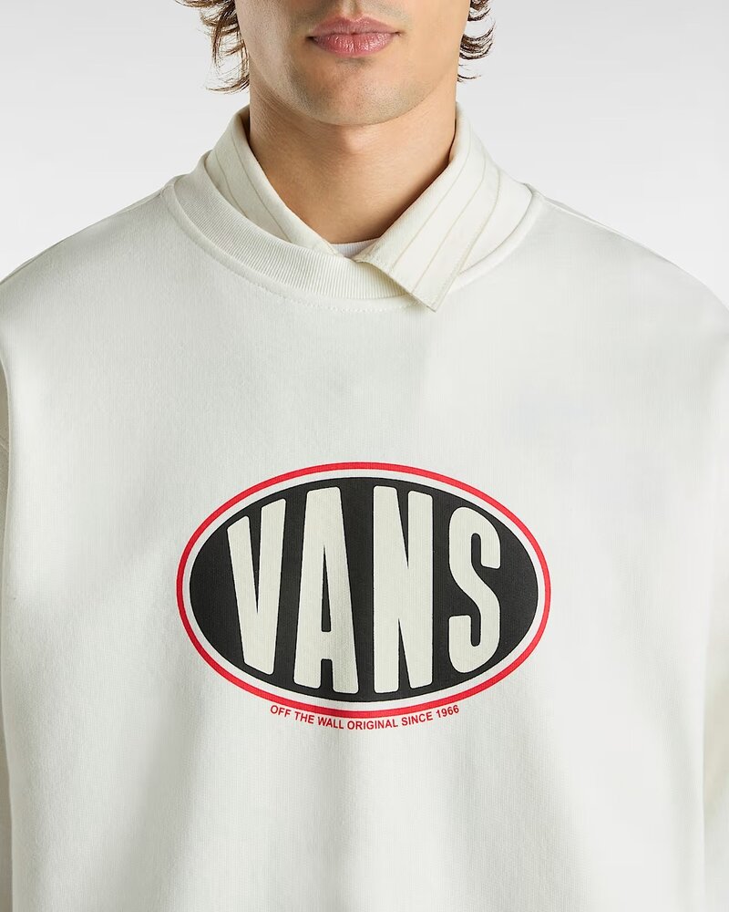Vans HOMMES SPRAY ON LOOSE CREW SWEATSHIRT MARSHMALLOW