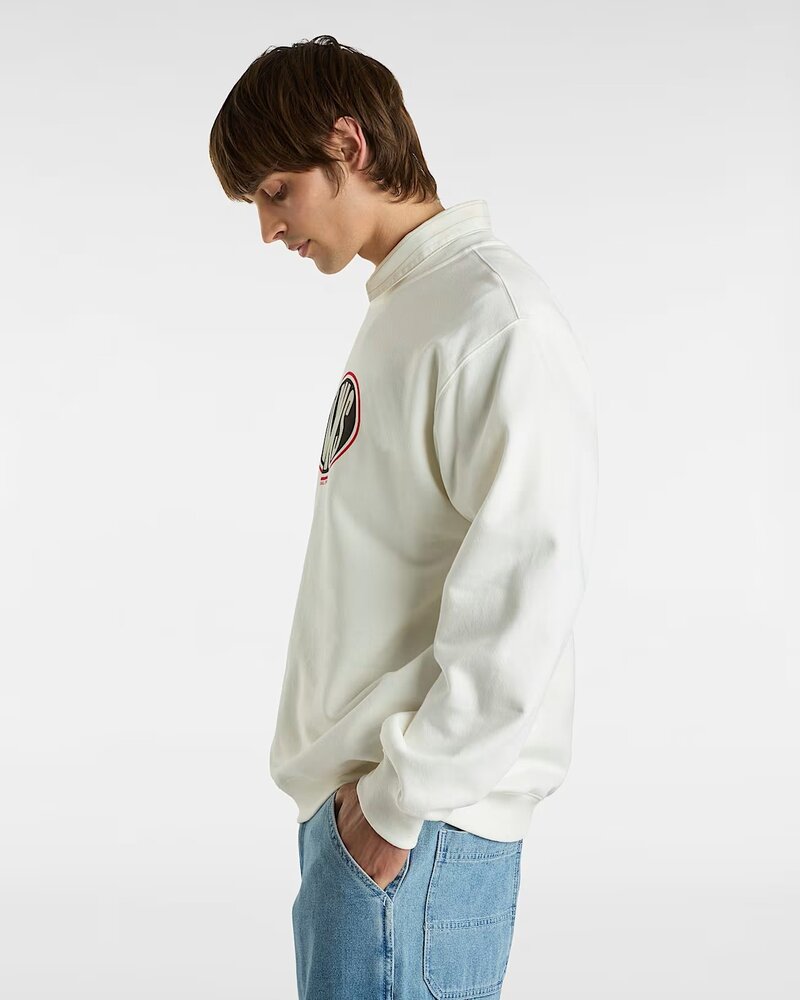 Vans MEN'S SPRAY ON LOOSE CREW SWEATSHIRT MARSHMALLOW