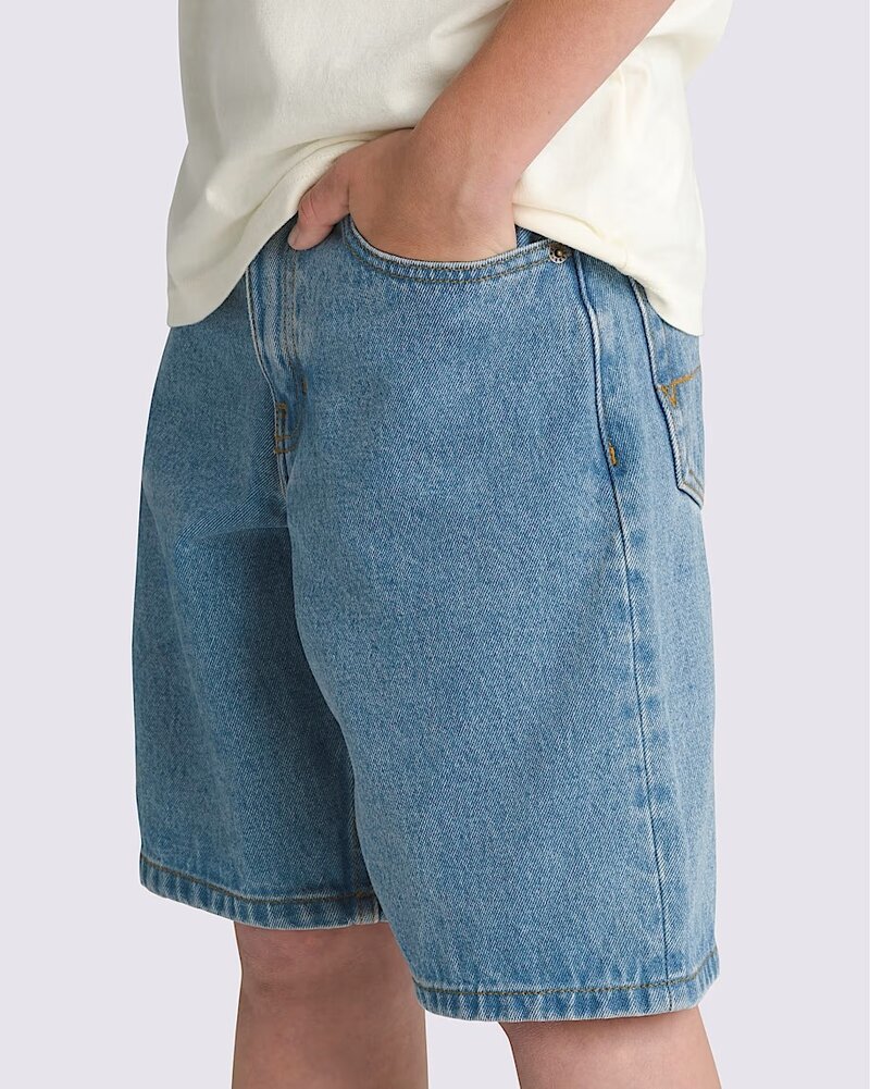 Vans HOMMES CHECK-5 BAGGY DENIM SHORTS STONEWASH BLUE