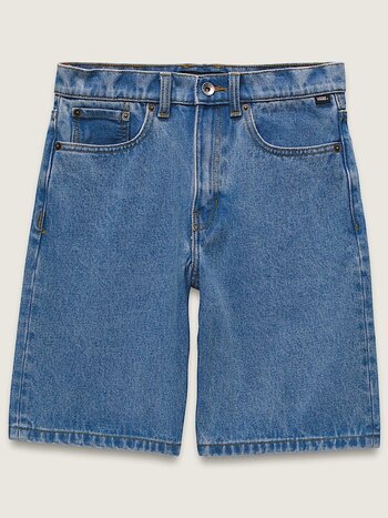 Vans MEN'S CHECK-5 BAGGY DENIM SHORTS STONEWASH BLUE