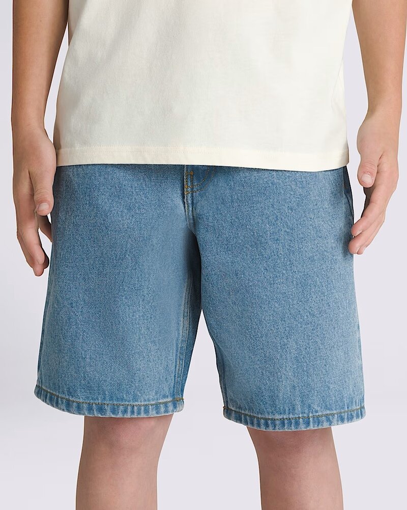 Vans HOMMES CHECK-5 BAGGY DENIM SHORTS STONEWASH BLUE